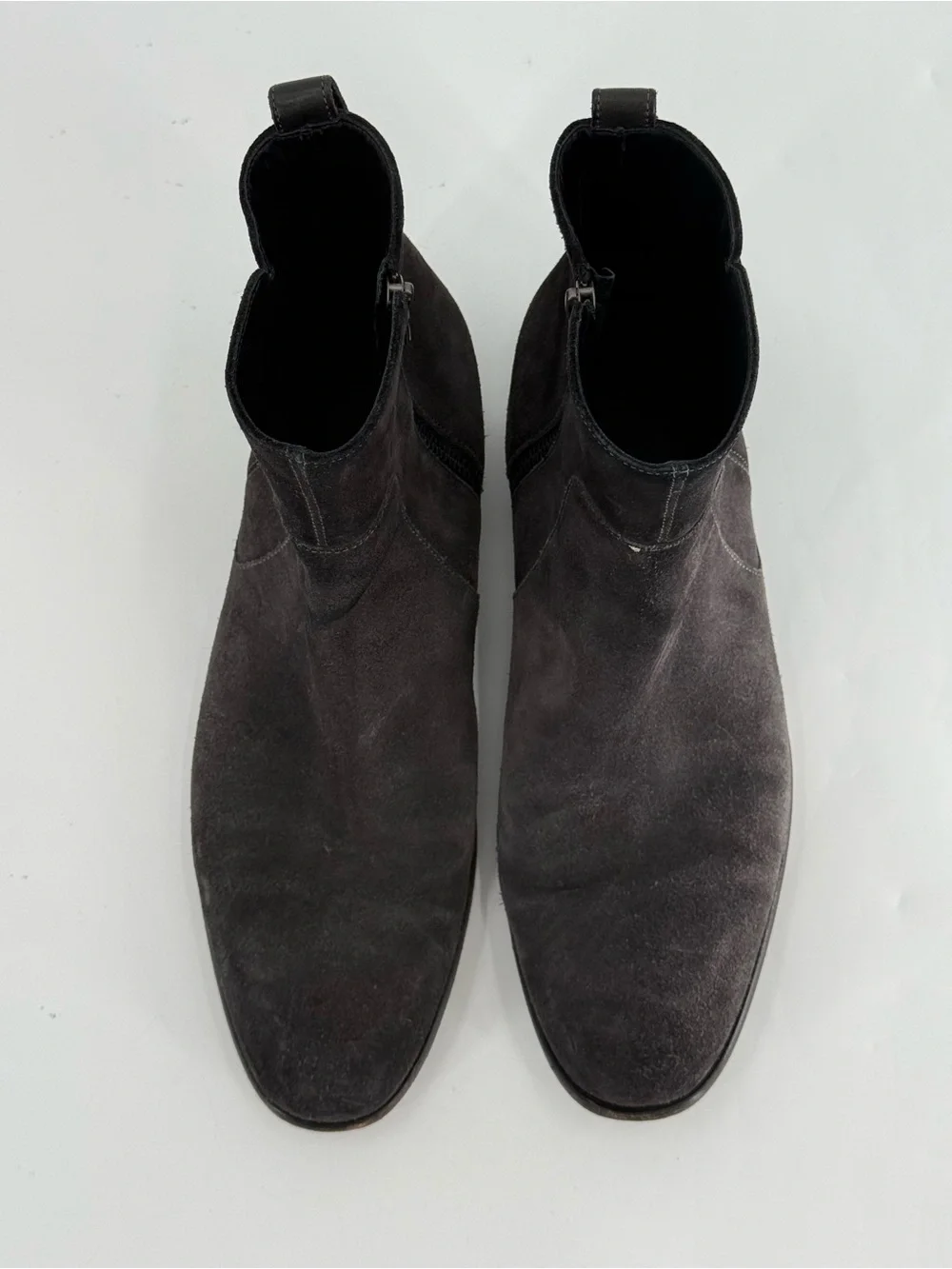 Vince Men’s Grey Suede Boots 10